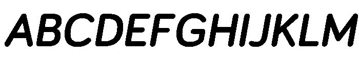 Bariol BoldItalic Font UPPERCASE