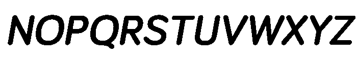 Bariol BoldItalic Font UPPERCASE