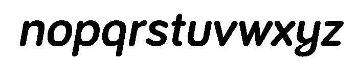 Bariol BoldItalic Font LOWERCASE