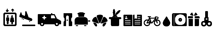 Bariol Icons Basic Font LOWERCASE