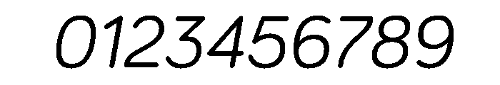 Bariol RegularItalic Font OTHER CHARS