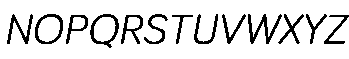 Bariol RegularItalic Font UPPERCASE
