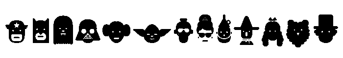 BariolIcons Regular Font UPPERCASE
