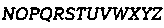 BariolSerif BoldItalic Font UPPERCASE