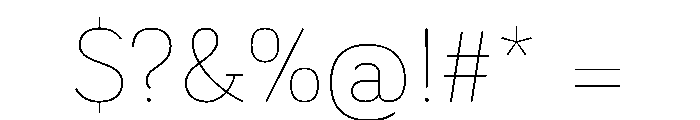 BariolSerif Thin Font OTHER CHARS