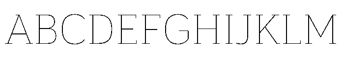 BariolSerif Thin Font UPPERCASE