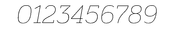 BariolSerif ThinItalic Font OTHER CHARS