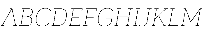 BariolSerif ThinItalic Font UPPERCASE