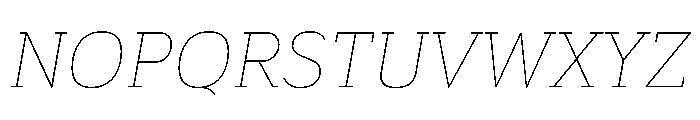 BariolSerif ThinItalic Font UPPERCASE