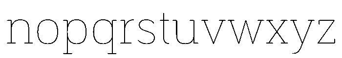 BariolSerif Thin Font LOWERCASE