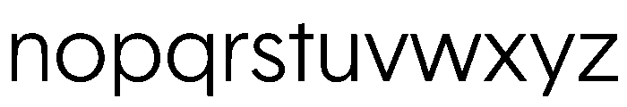 Basetica Light Font LOWERCASE