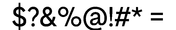 Basetica Regular Font OTHER CHARS