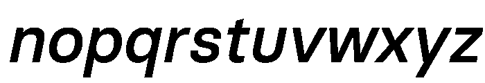 BasierCircle MediumItalic Font LOWERCASE