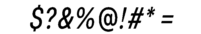 BasierCircleNarrow RegularItalic Font OTHER CHARS