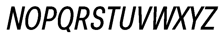 BasierCircleNarrow RegularItalic Font UPPERCASE