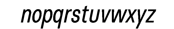 BasierCircleNarrow RegularItalic Font LOWERCASE