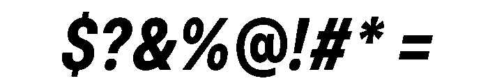 BasierCircleNarrow SemiBoldItalic Font OTHER CHARS