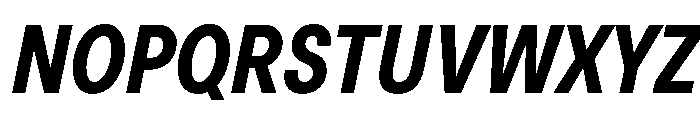 BasierCircleNarrow SemiBoldItalic Font UPPERCASE
