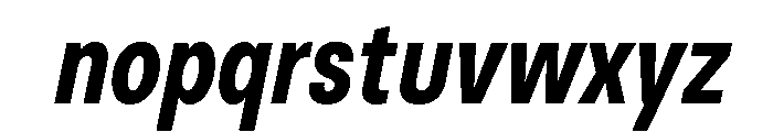 BasierCircleNarrow SemiBoldItalic Font LOWERCASE