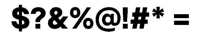BasierSquare Bold Font OTHER CHARS