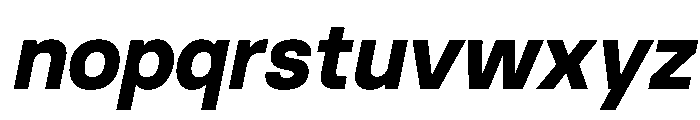 BasierSquare BoldItalic Font LOWERCASE