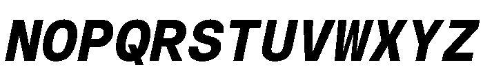 BasierSquareMono BoldItalic Font UPPERCASE