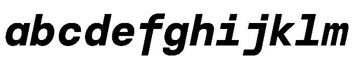 BasierSquareMono BoldItalic FONT