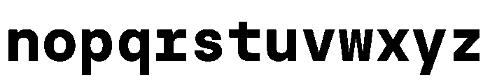 BasierSquareMono Bold Font LOWERCASE