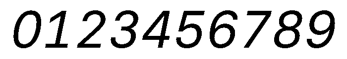 BasierSquareMono RegularItalic Font OTHER CHARS