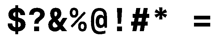BasierSquareMono SemiBold Font OTHER CHARS