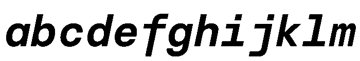 BasierSquareMono SemiBoldItalic FONT