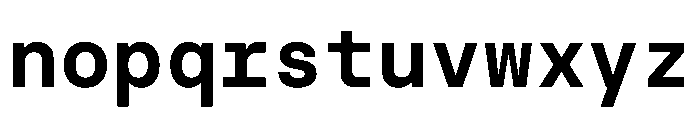 BasierSquareMono SemiBold Font LOWERCASE