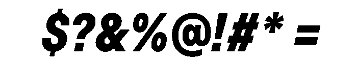 BasierSquareNarrow BoldItalic Font OTHER CHARS