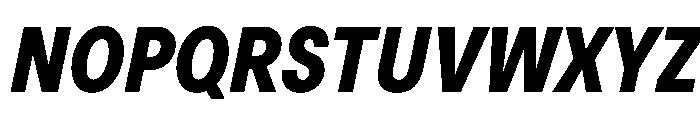 BasierSquareNarrow BoldItalic Font UPPERCASE