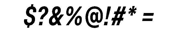 BasierSquareNarrow MediumItalic Font OTHER CHARS