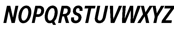 BasierSquareNarrow MediumItalic Font UPPERCASE