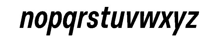 BasierSquareNarrow MediumItalic Font LOWERCASE