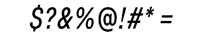 BasierSquareNarrow RegularItalic Font OTHER CHARS