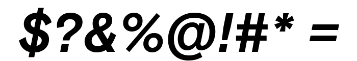 Basis Grotesque Pro Bold Italic Font OTHER CHARS