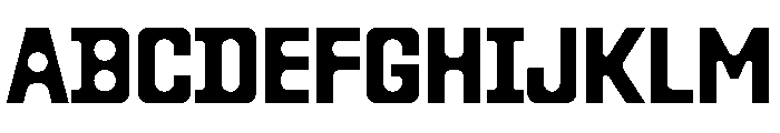 BasteB Medium Font UPPERCASE