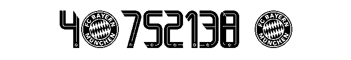 Bayern Munchen Font 2020 2021 Font OTHER CHARS