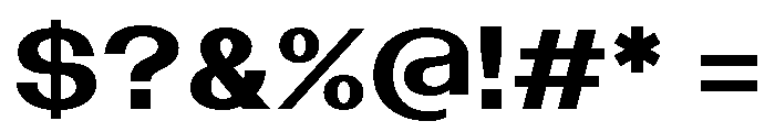 Bazaine Bold Font OTHER CHARS