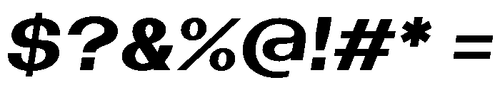 Bazaine BoldItalic Font OTHER CHARS