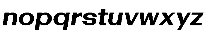 Bazaine BoldItalic Font LOWERCASE