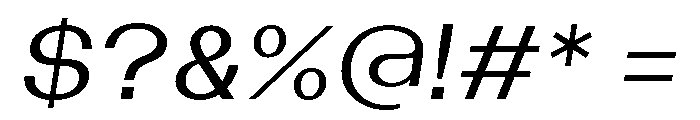 Bazaine BookItalic Font OTHER CHARS