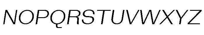 Bazaine LightItalic Font UPPERCASE