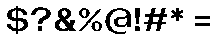 Bazaine Medium Font OTHER CHARS