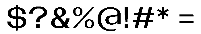 Bazaine Regular Font OTHER CHARS