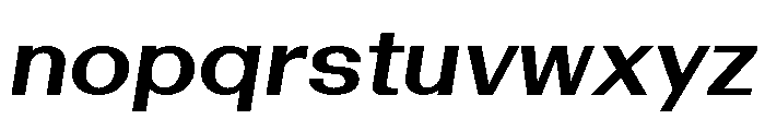 Bazaine SemiboldItalic Font LOWERCASE