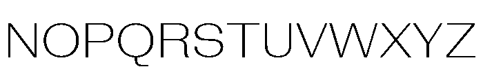 Bazaine Thin Font UPPERCASE